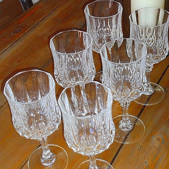 Six Exquisite Very Fine Crystal Stemware Pieces - Picture 13 of 13